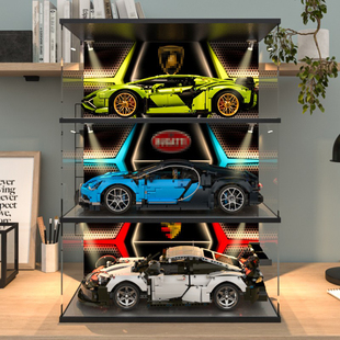 适用乐高保时捷911 兰博基尼42115积木展示盒子 42096布加迪42083