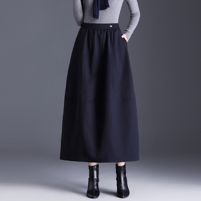 中长款休闲灯笼裙半身裙宽松