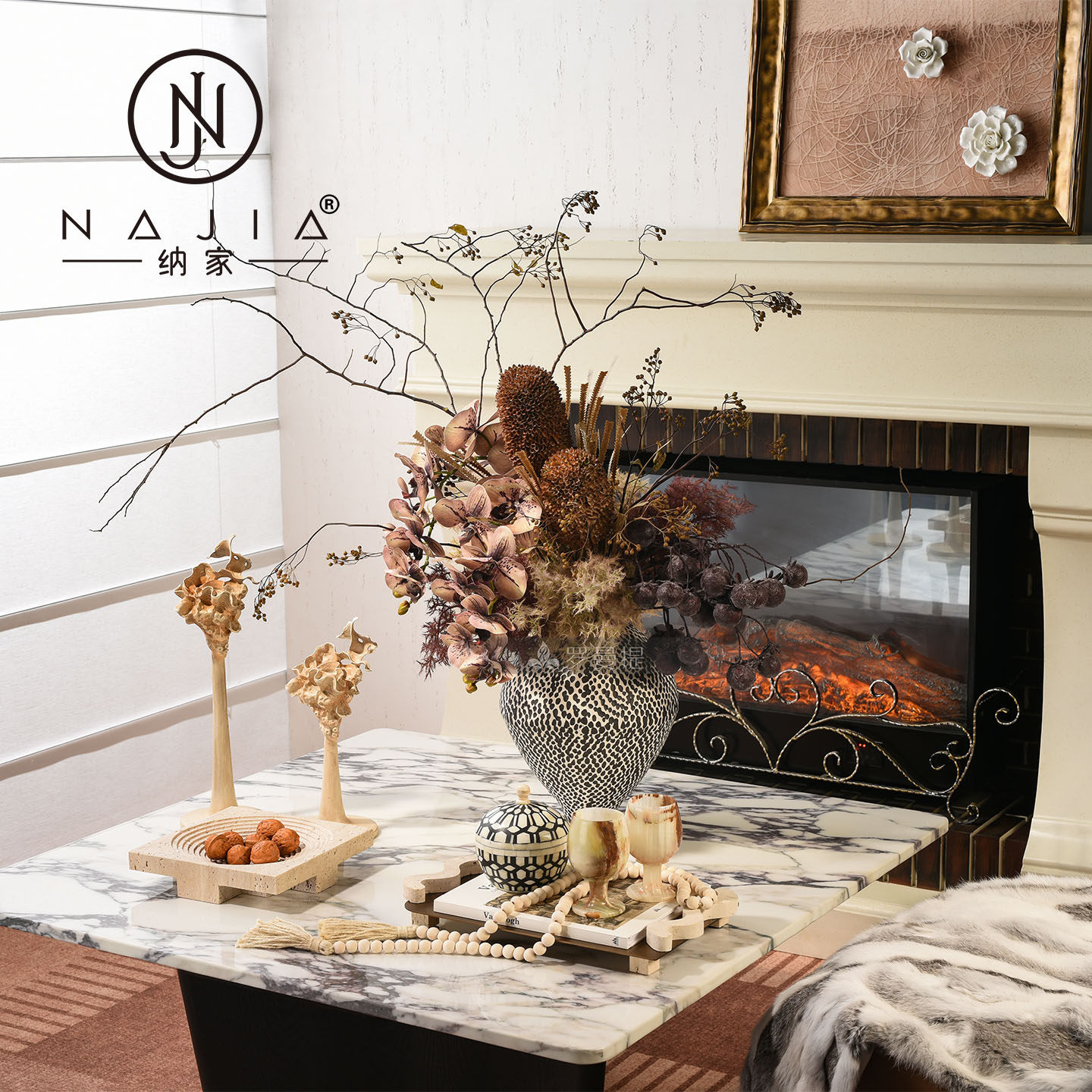 罗曼提法式中古风创意花艺饰品洞石阶梯果盘样板间客厅茶几售楼处,家居饰品,家饰软装搭配套装,淘宝优惠券,粉丝福利购,淘宝优惠卷