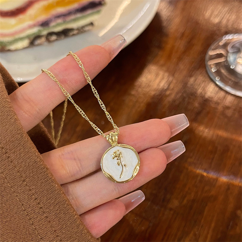 棉条虫秋季玫瑰项链女