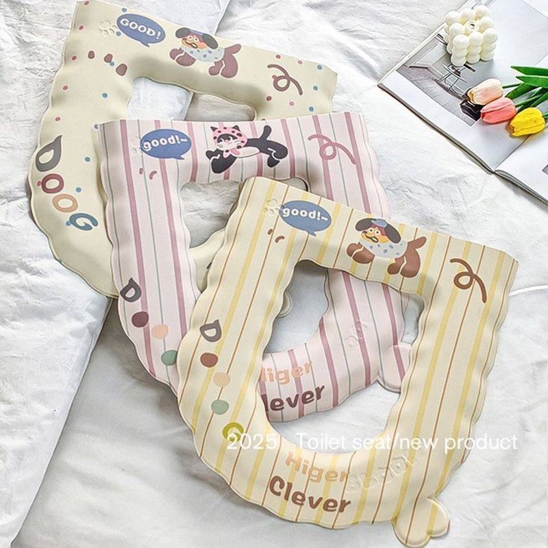 超厚马桶垫坐垫四季通用防水免洗家用可爱卡通粘贴加厚坐便圈垫子
