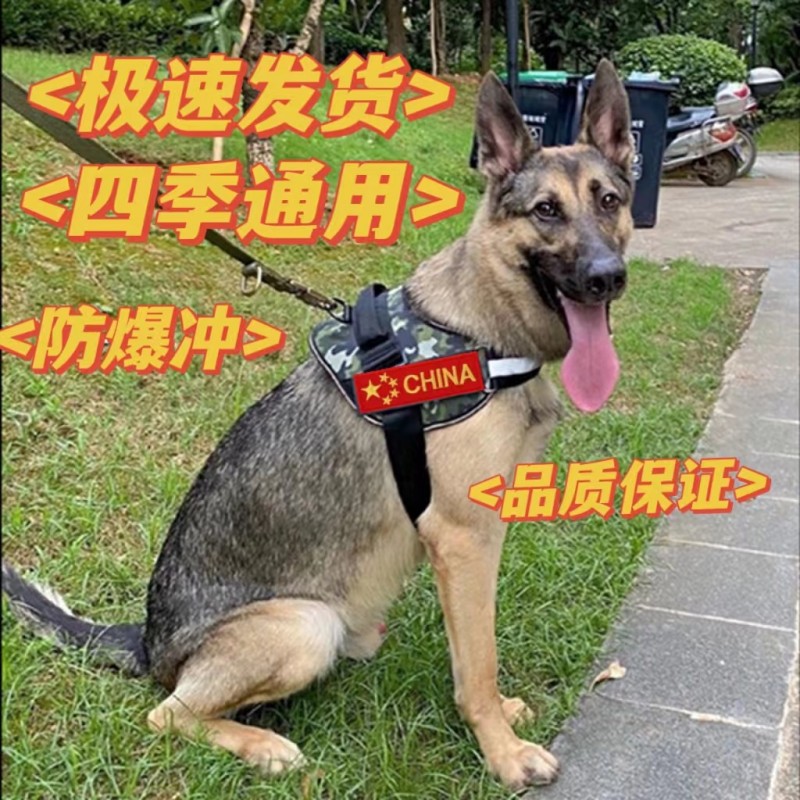 马犬护卫犬胸背带狗绳子遛狗背心金毛拉布拉多战术训练牵引绳德牧