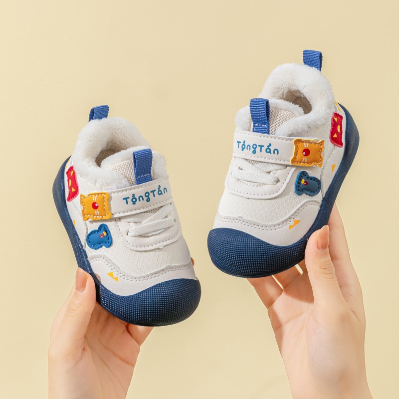 冬季加绒新款学步鞋软底防滑