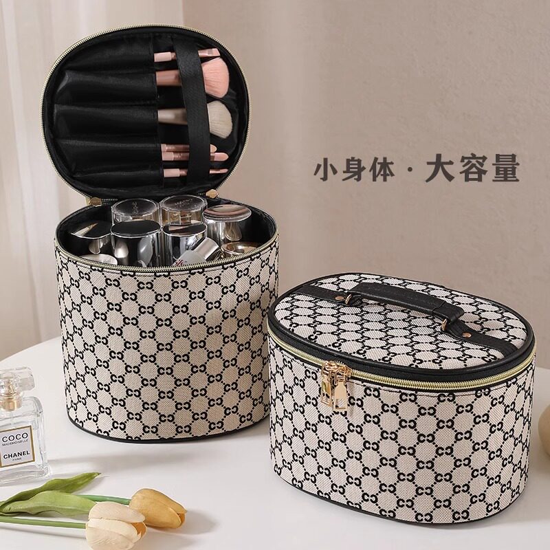 化妆师专用桶装大容量化妆包图片