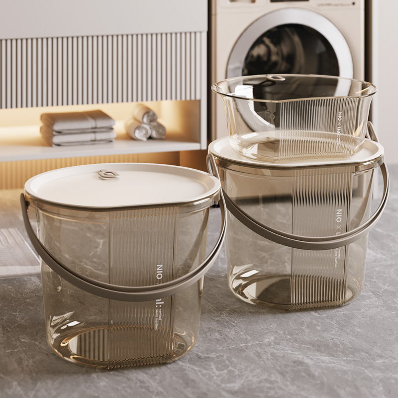 清清美家用洗衣桶带盖大容量抗摔