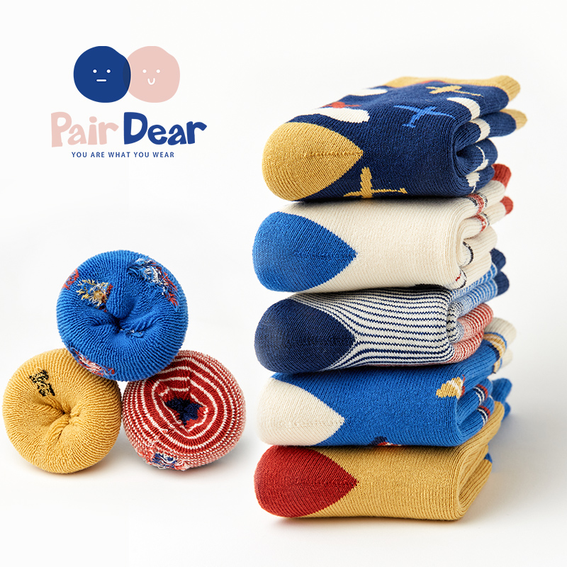 「正义小队」加厚毛圈秋冬袜