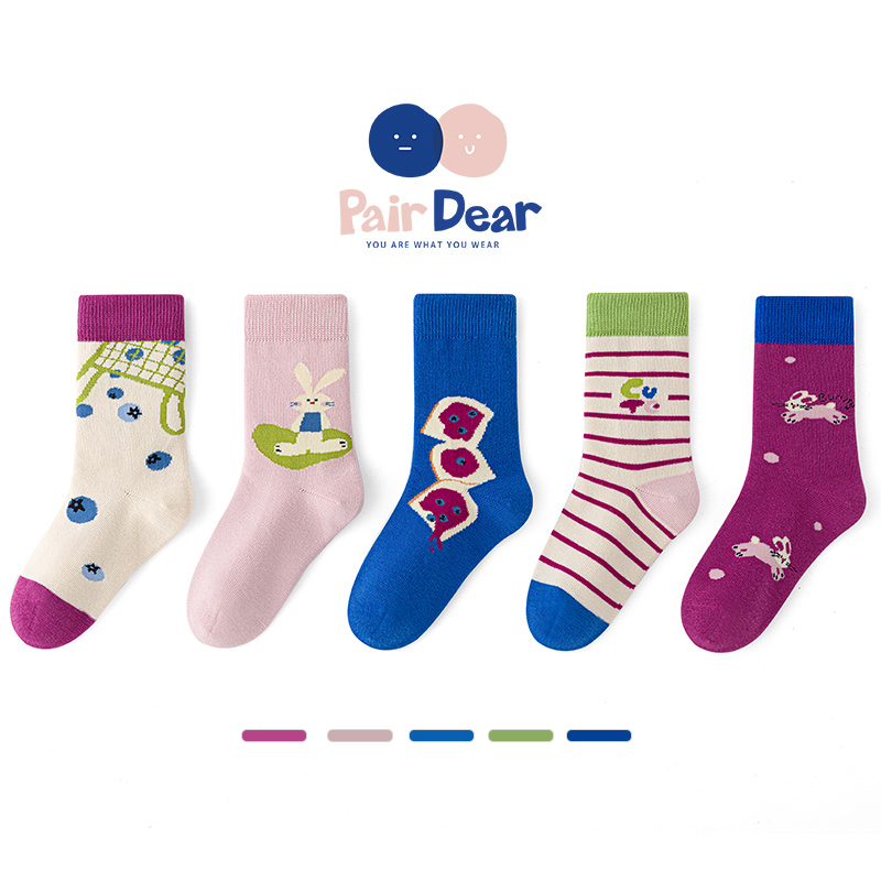 「蓝月牌果酱」女童秋冬袜子