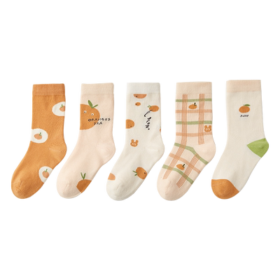 「美好一天」薄棉春夏透气长筒袜