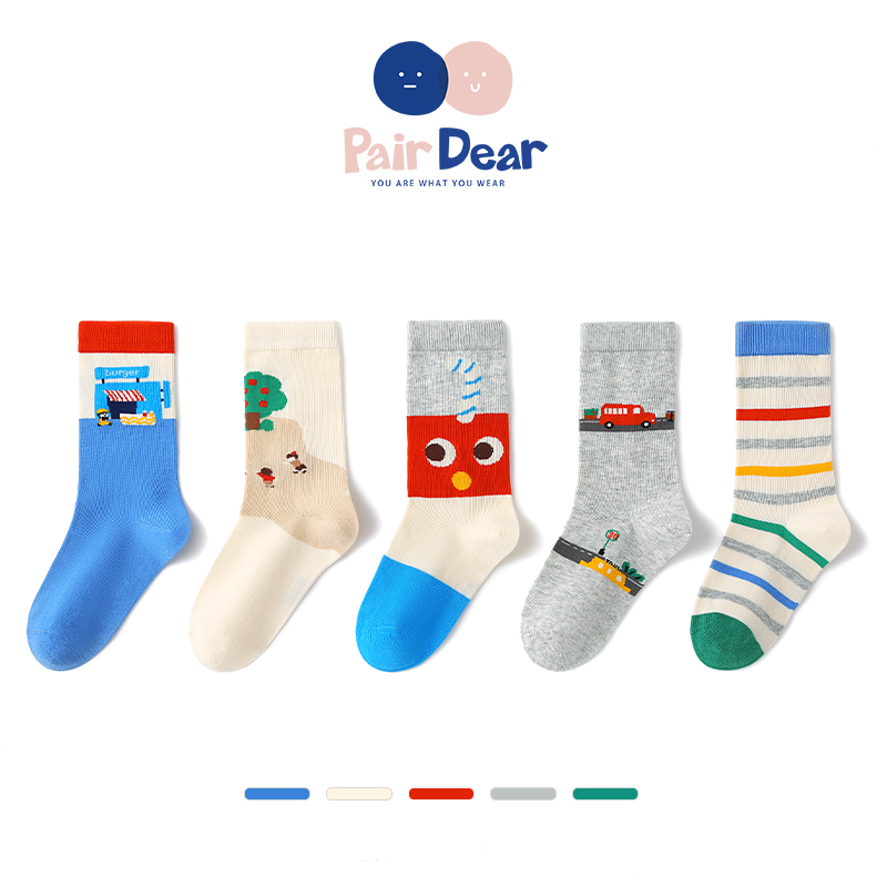 「梦幻小镇」春秋男童无骨袜子