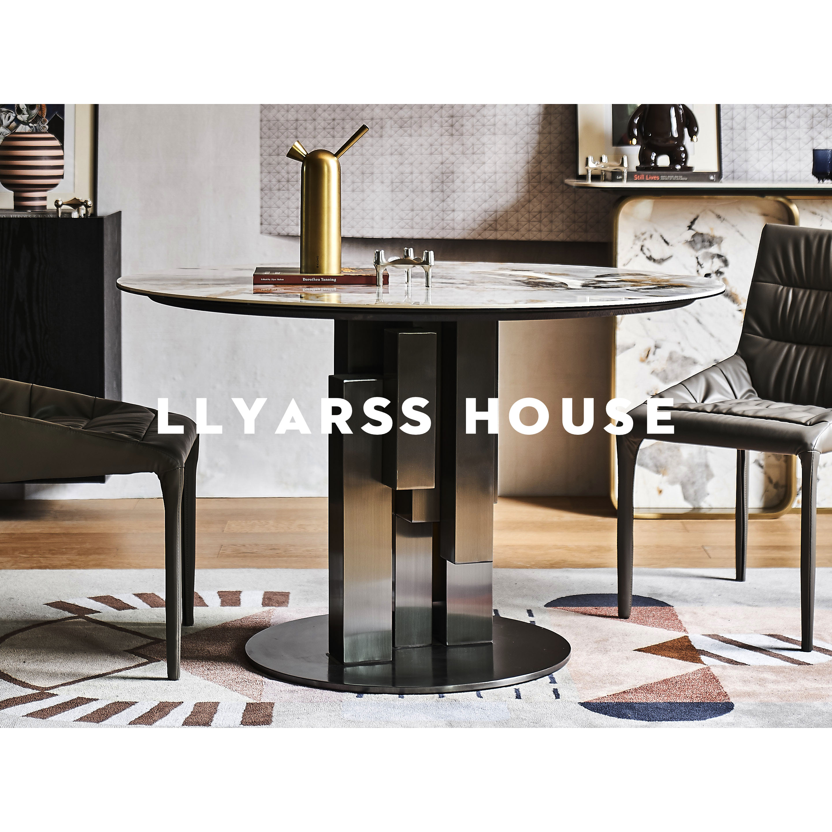 llyarss利亚斯圆形意式极简岩板