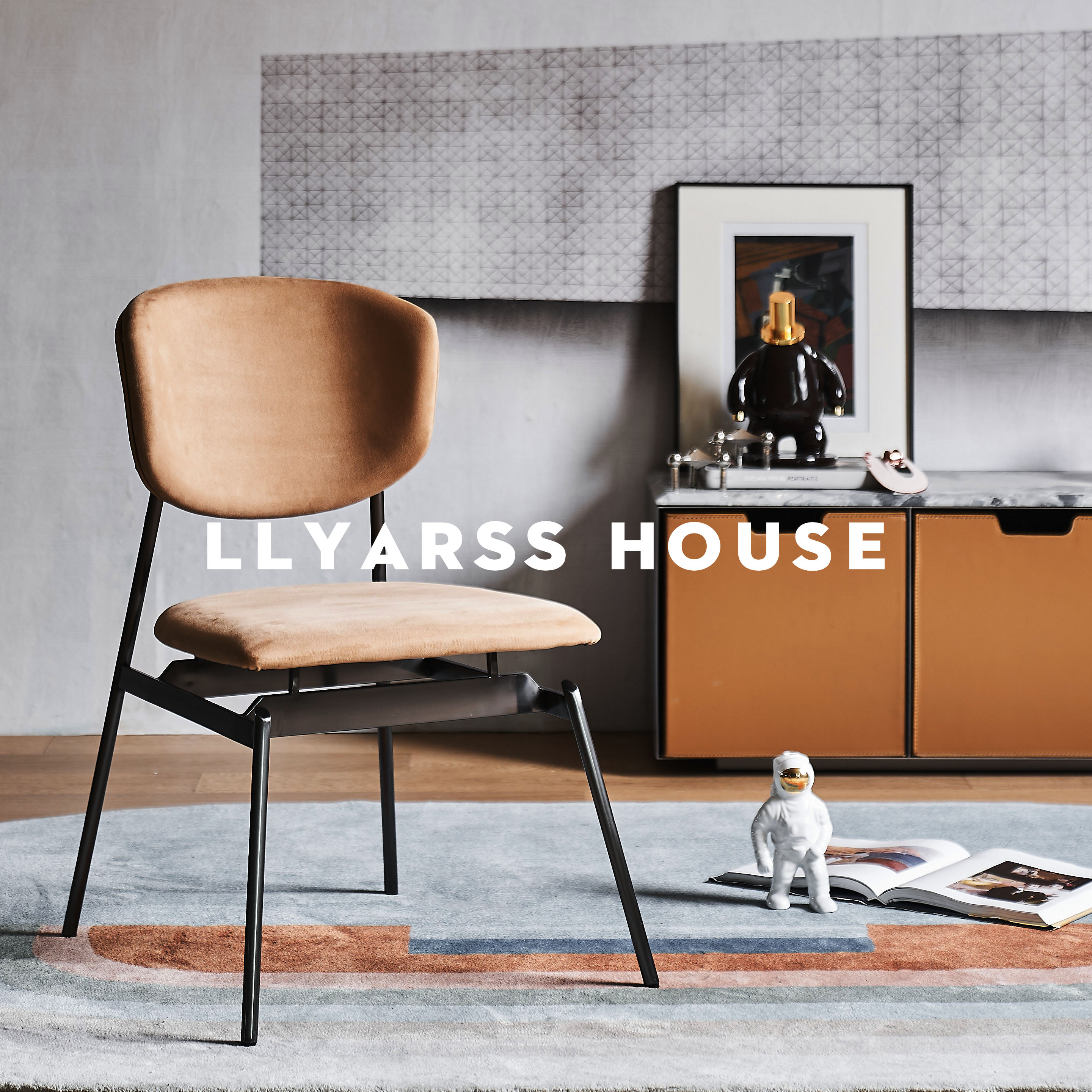 利亚斯意式风超纤皮皮休闲椅