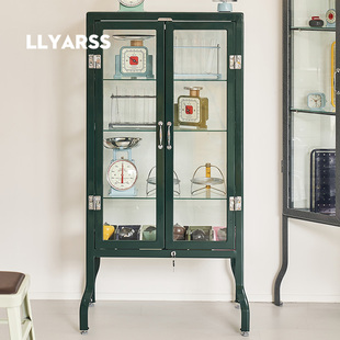 LLYARSS利亚斯展示柜现代简约多功能客厅杂物收纳柜铁 喷涂