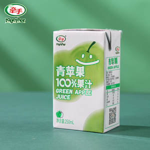 牵手果蔬汁饮料青苹果汁8盒果汁纯果汁整箱