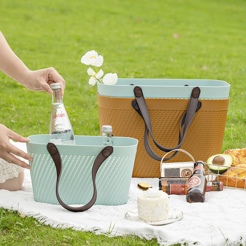 手提篮野餐篮买菜篮子