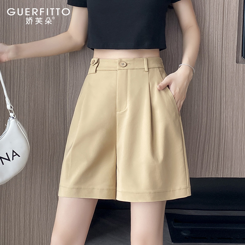 高腰休闲娇芙朵短裤阔腿西装裤