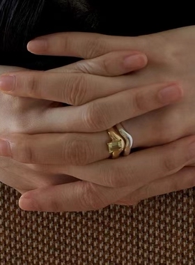 清仓价To Vesper现货 韩国小众VInoom love topaz ring氛围感担当