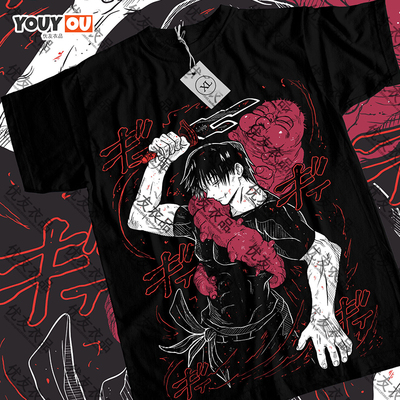 Cartoon Animation Jujutsu Kaisen Fushiguro Toji T-shirt man