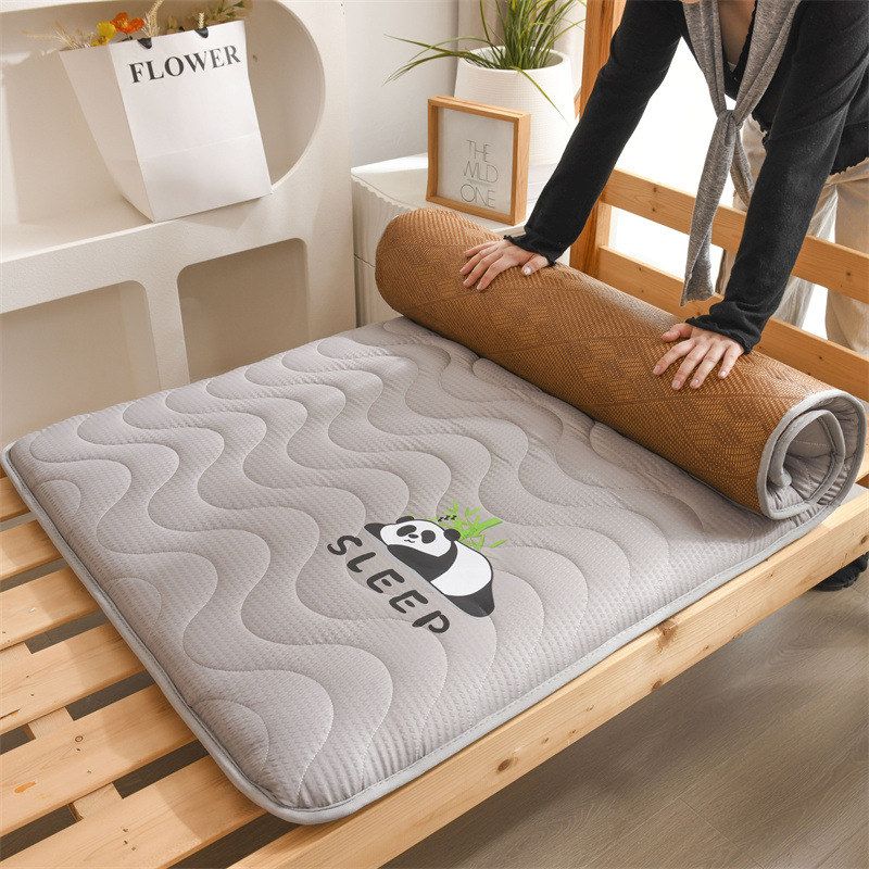 学生宿舍凉席床垫软垫开学季寝室单人折叠床褥子夏季双面冰藤席