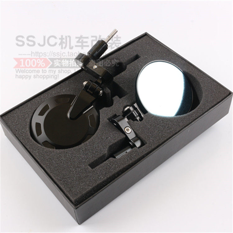 摩托车STRADALE800 15-19年手把镜高品质改装车把后视镜配件