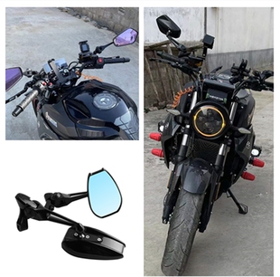 适用于豪爵DR150 DR160 DR300摩托车改装后视镜通用铝合金反光镜