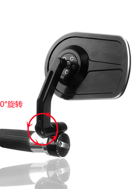 适用本田CB400F CB650改装手把镜CNC后视镜 cb1100/ex复古车把镜