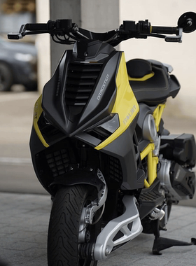 意塔杰特Dragster200 300改装手把镜ITALJET通用广角凸面镜后视镜