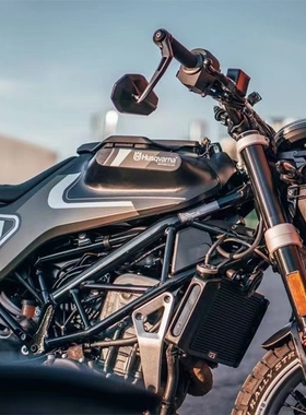 适用胡斯瓦纳 白箭401 黑箭401改装手把镜反光镜多角度车把后视镜