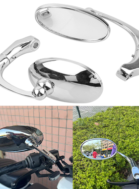 适用小牛电动车U1C M+ U+ N1S UQi+改装复古后视镜高清椭圆反光镜