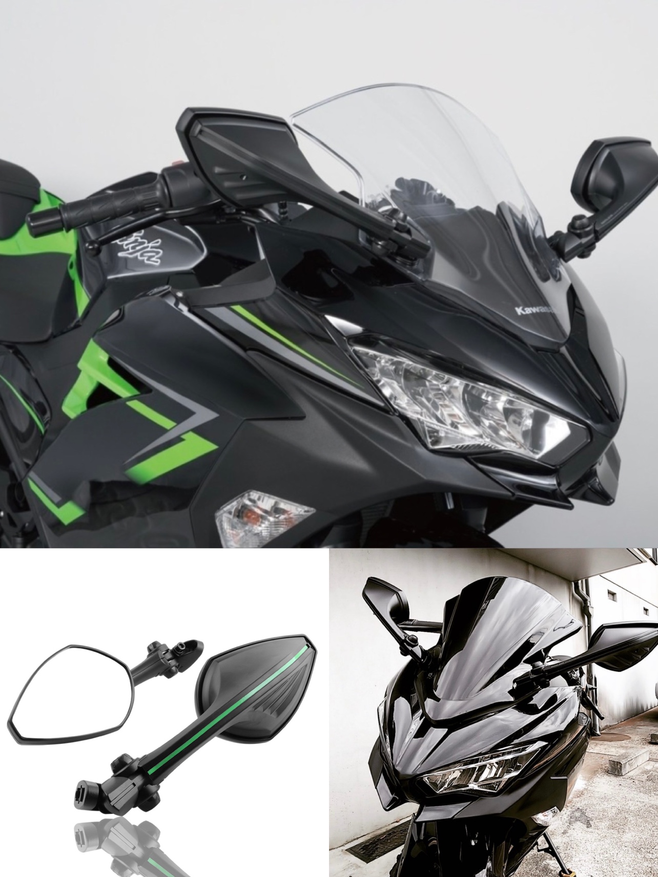 适用于阿普RS 660 RS V4改装跑车高清后视镜 台荣GP1 250R反光镜