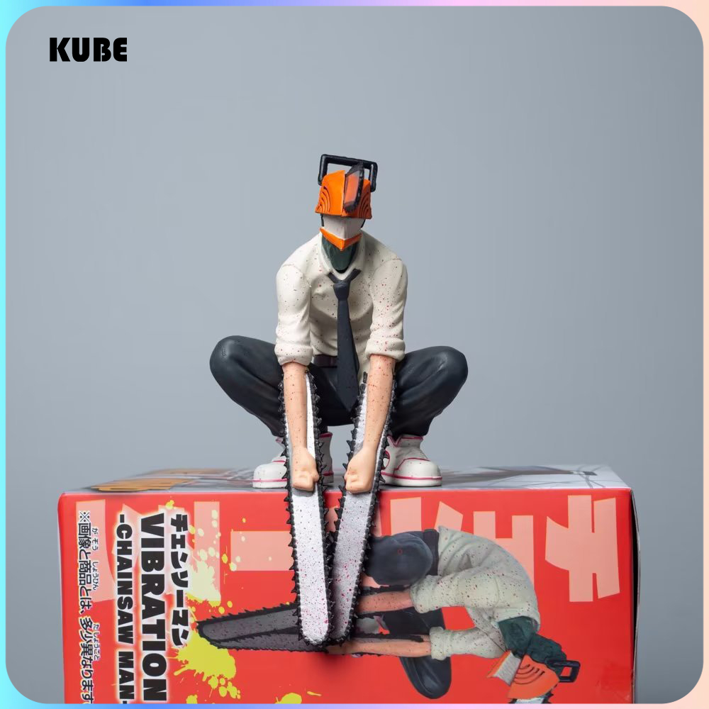 kube酷比二次元电锯人蹲姿电次恶魔形态链锯人手办