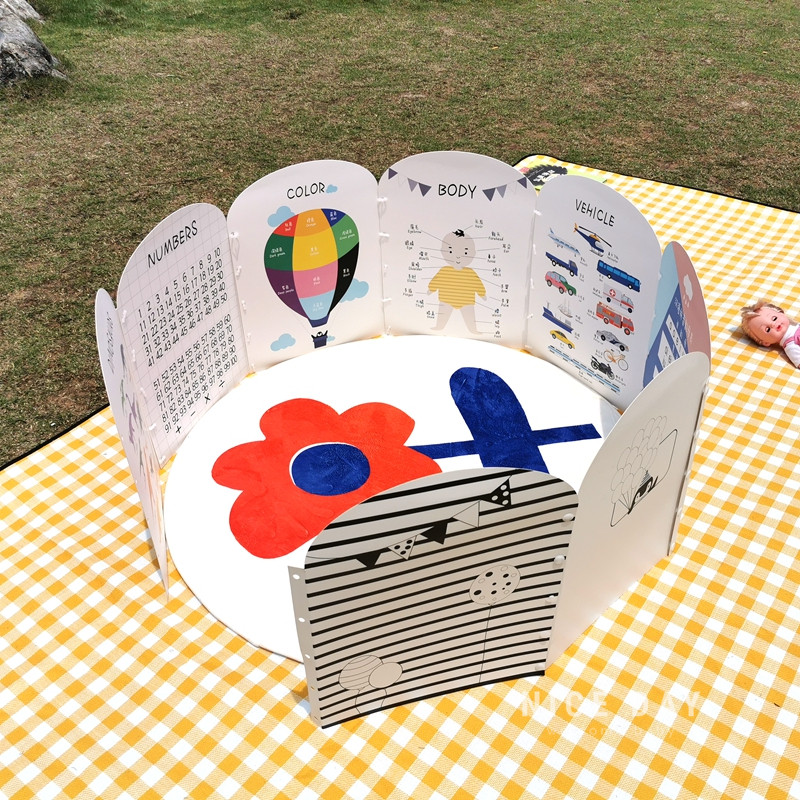 韩国ins儿童早教认知卡幼儿看图识字宝宝启蒙学汉字立体识物卡