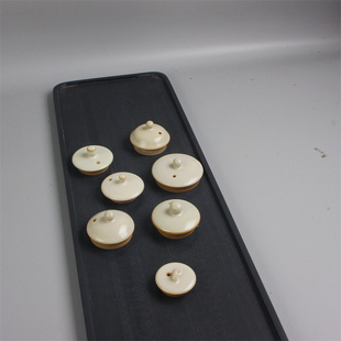 米黄汝窑功夫茶具套装家用陶瓷轻奢高档茶壶盖子配件泡茶器零配