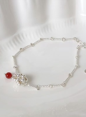 S925银编织款竹节手链