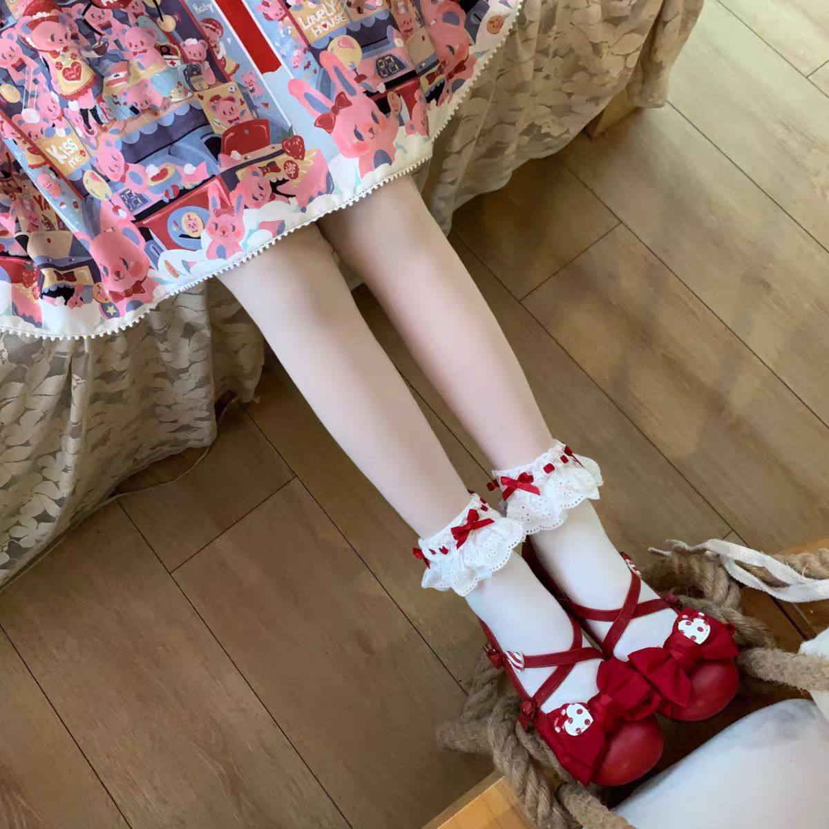 2025年新款lolita洛丽塔袜子甜美可爱蕾丝花边蝴蝶结洛丽塔袜子,模玩/动漫/周边/娃圈三坑/桌游,lolita洛丽塔袜子,淘宝优惠券,粉丝福利购,淘宝优惠卷