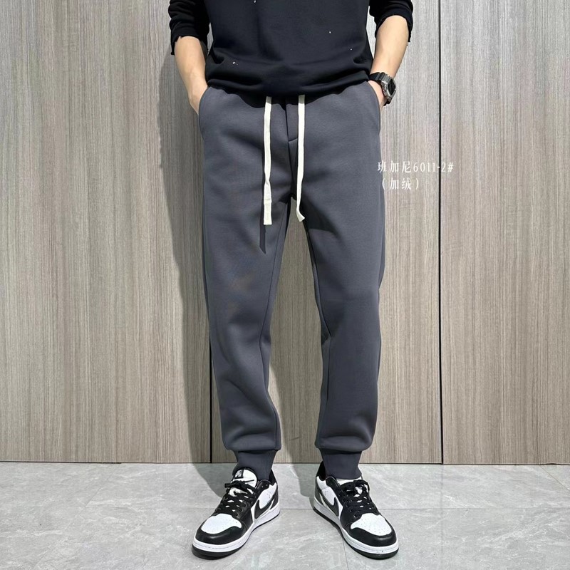 加绒加厚长裤针织卫裤班加尼