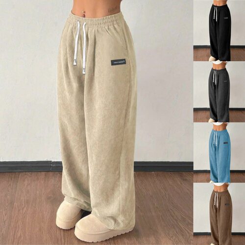 牛仔裤denims pants loose jeans trousers新款欧美宽松抽绳纯色