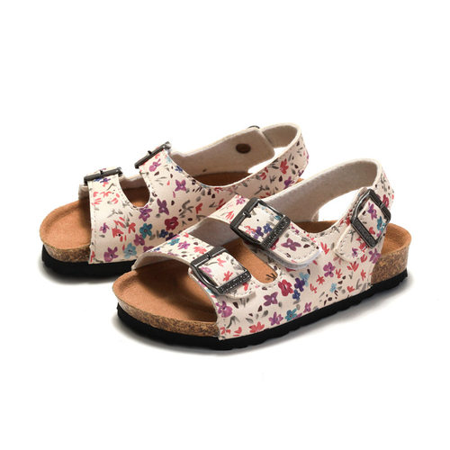 New Cork Sandals Child Footwear Girls Boys Flats Shoes软木