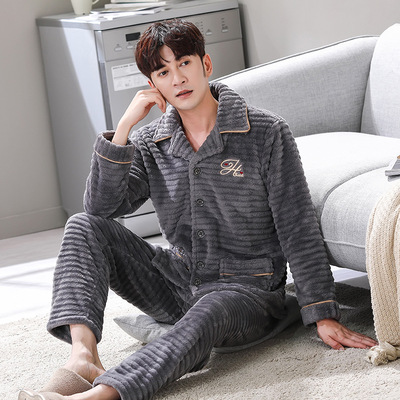 Plus Size Men's Pajamas Quality Homewear Sleepwear male