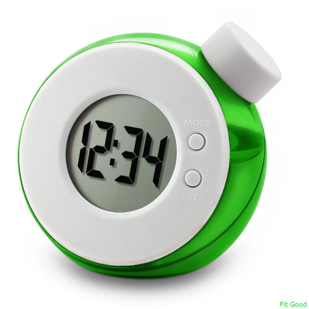 Alarm Timer Clock水钟水能钟 创意智能水魔法元素水发电闹钟 创