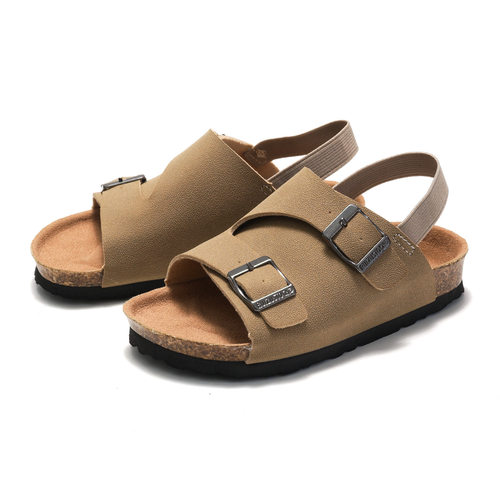 New Cork Sandals Child Footwear Girls Boys Flats Shoes软木