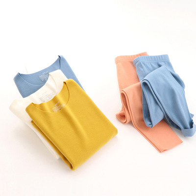 kids pyjamas homewear sleepwear pajamas男童秋衣秋裤加厚双面