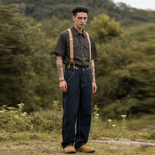 Loose Jeans Versatile Denims Pants Baggy Trousers新品男阔腿