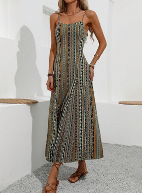 2026 spring summer bohemian women maxi dress woman chiffon裙