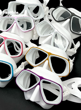 TinyMola潜水镜国产阿波罗面镜铝合金自由潜水肺近视带度数Apollo