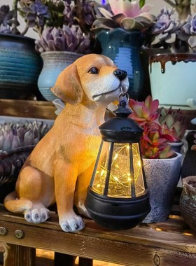 悠悠然树脂祝福现代庭院仿真摆件