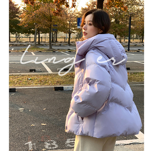 网红同款羽绒棉服女冬季2024年新款小个子短款加厚爆款外套