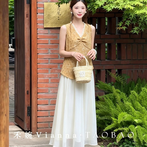 至上-新轻奢优雅浪漫唯美气质修身显瘦连衣裙(不含包包)YS1-w6039