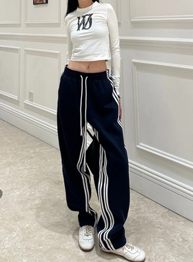 正确版 aoan 拼边加绒运动裤｜Bottom下装｜白色/灰色/藏蓝色