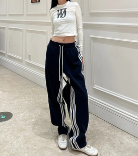 正确版 aoan 拼边加绒运动裤｜Bottom下装｜白色/灰色/藏蓝色