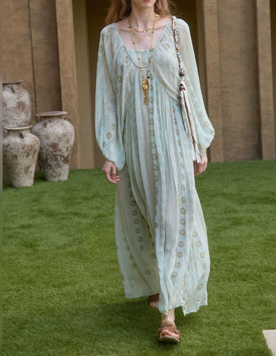 P.tree“Silent Motif”静纹 Viscose顺纡 仙气慵懒感连衣裙